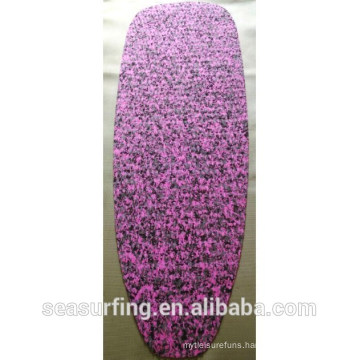 2015 pink and black camo colorEVA traction pad for sup multi design/grip pad